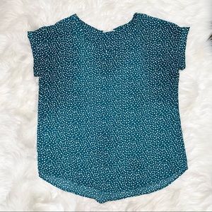 Pleione polka dots blouse size Large